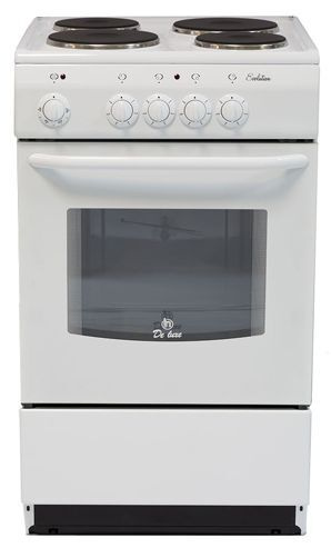 Электрическая плита De Luxe Luxe 5004.12э без щитка и крышки, белый ...