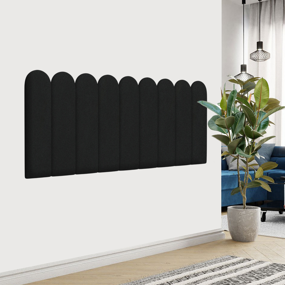 Стеновая панель Velour Black 15х60R см 4 шт. #1