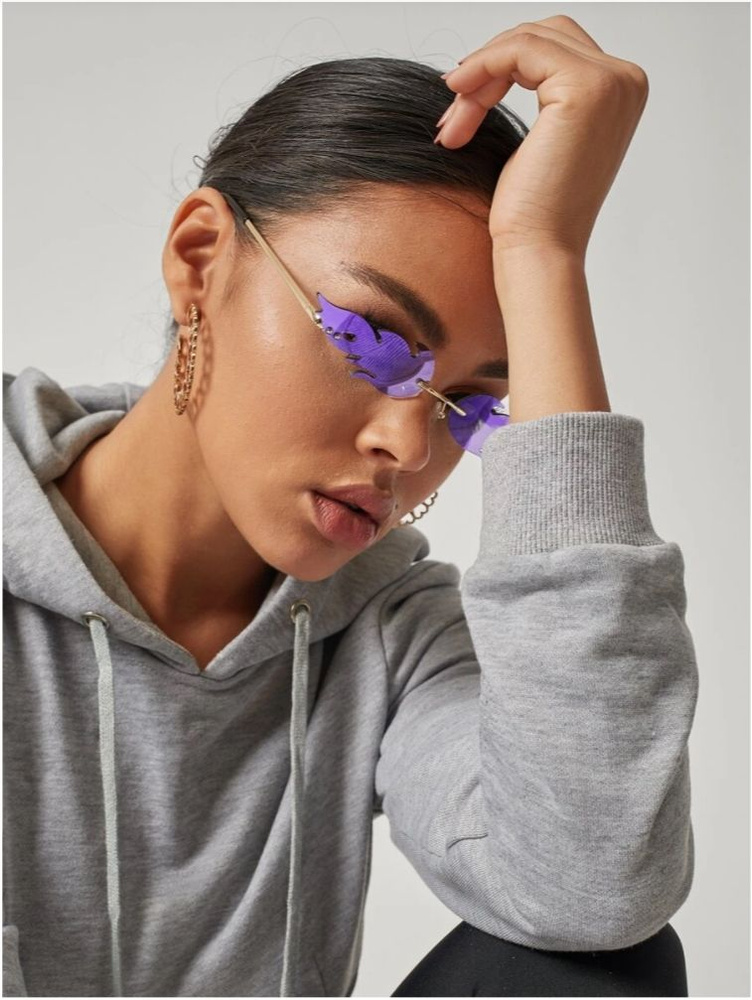 Очки солнцезащитные женские мужские KILINI, имиджевые фиолетовые в ...