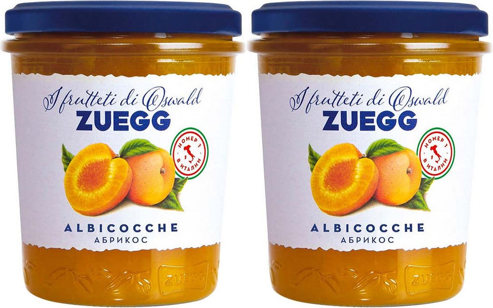 Конфитюр Zuegg Экстра абрикосовый, комплект: 2 упаковки по 320 г  #1