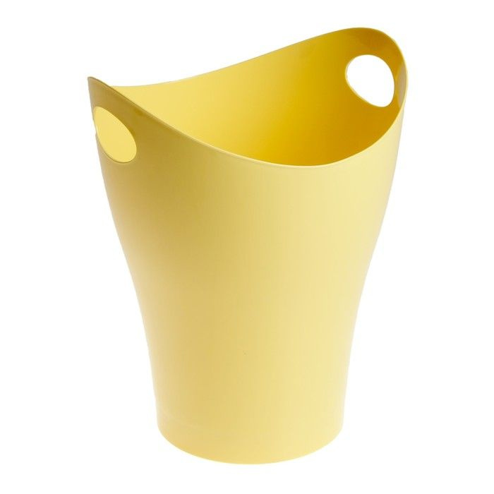 Корзина для бумаг 8 литров Pastel, жёлтая - купить с доставкой по ...