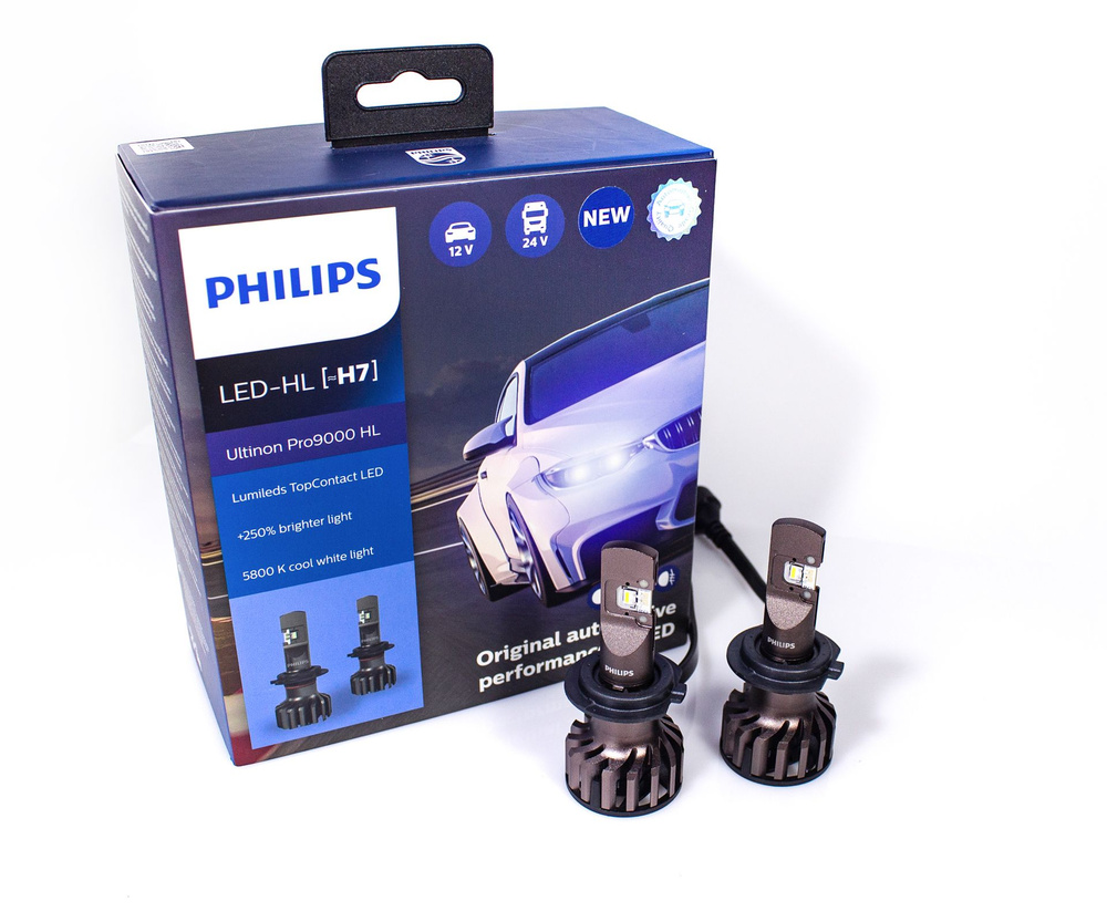 Лампы PHILIPS H7 LED Ultinon Pro9000 5800K (PX26d) 12/24V-LED 11972U90CWX2