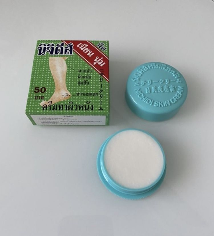 Тайский крем от трещин на пятках и локтях, 15 г, Nichidi Skin Cream ...
