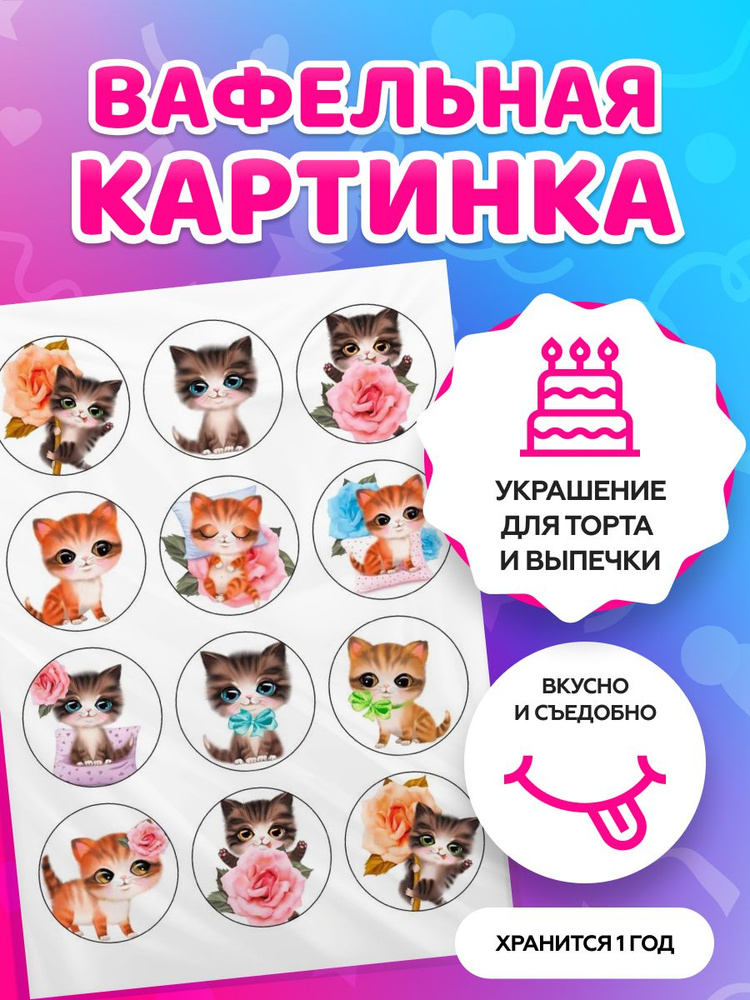 Открытки с Днем Рождения с котами, котиками, котятами