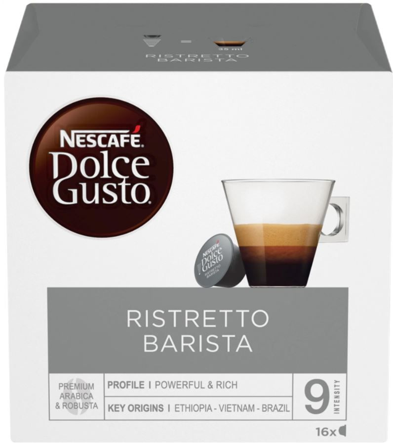 Капсулы для кофемашин Nescafe Dolce Gusto RISTRETTO BARISTA (16 капсул) #1