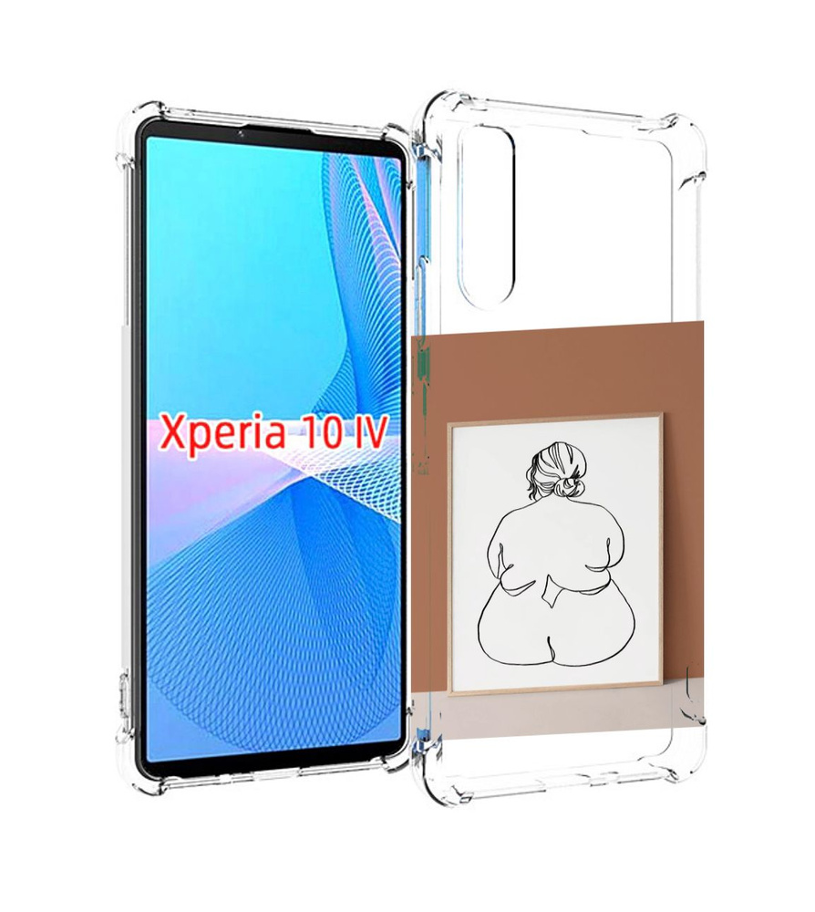 Чехол-бампер MyPads для Sony Xperia 10 IV (10-4) с рисунком Body Positive  Female Figure Line Art женский, противоударный, силиконовый, с выступами и  усиленными углами для защиты камеры - купить с доставкой по