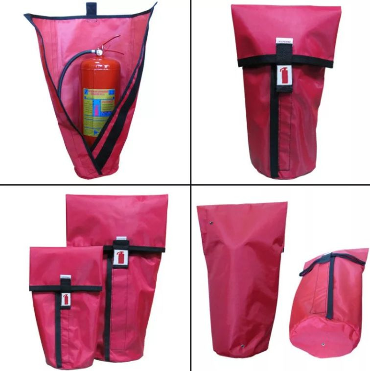 Чехол противопожарный для огнетушителей ОП-100 (360х830 мм, тентовая ...