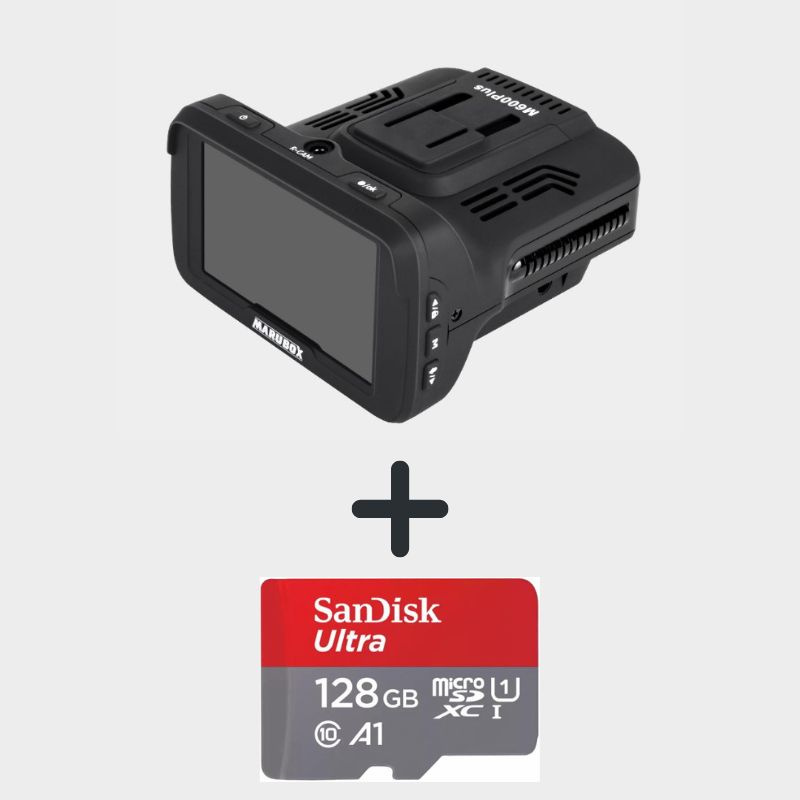 Видеорегистратор с радар-детектором Marubox M600PLUS + карта памяти SanDisk microSDXC UHS-I 128Gb  #1
