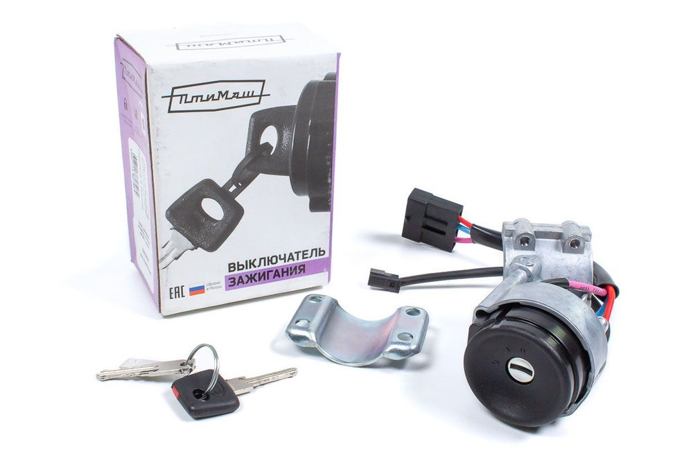 Замок зажигания "ПТИМАШ" (без личинок, с чипом) для Лада Калина - арт ...
