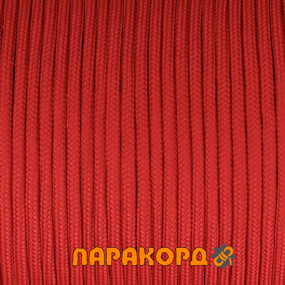 Русский паракорд 4мм (Paracord III-550) Красный (10 м) #1