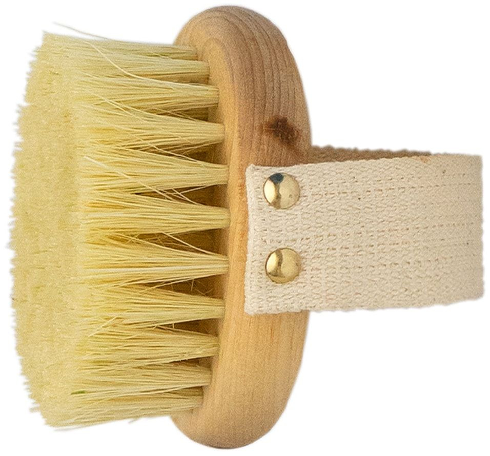 Щетка массажная Lei круглая с ремешком тампико с покрытием х2 - купить ...