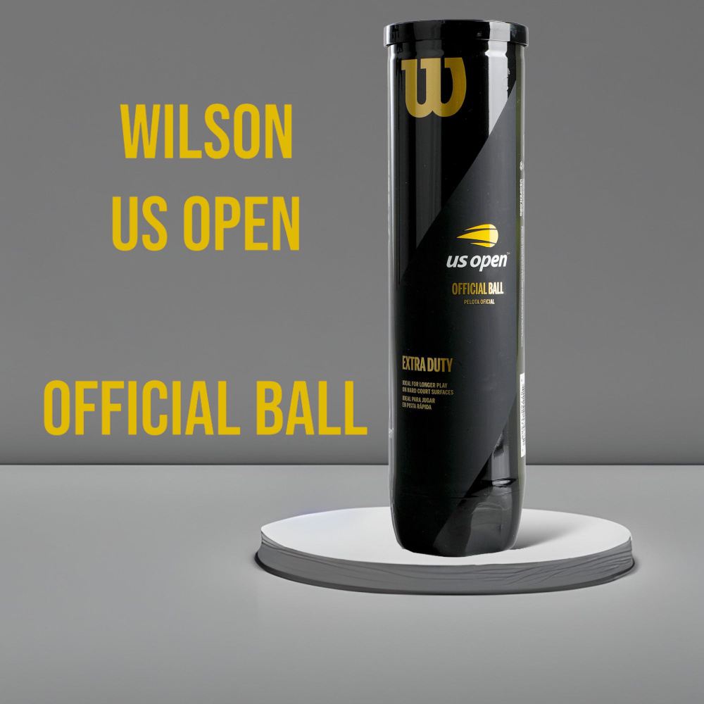 Теннисные Мячи Wilson US Open Extra Duty / Теннисный Мяч желтый 4шт.  #1