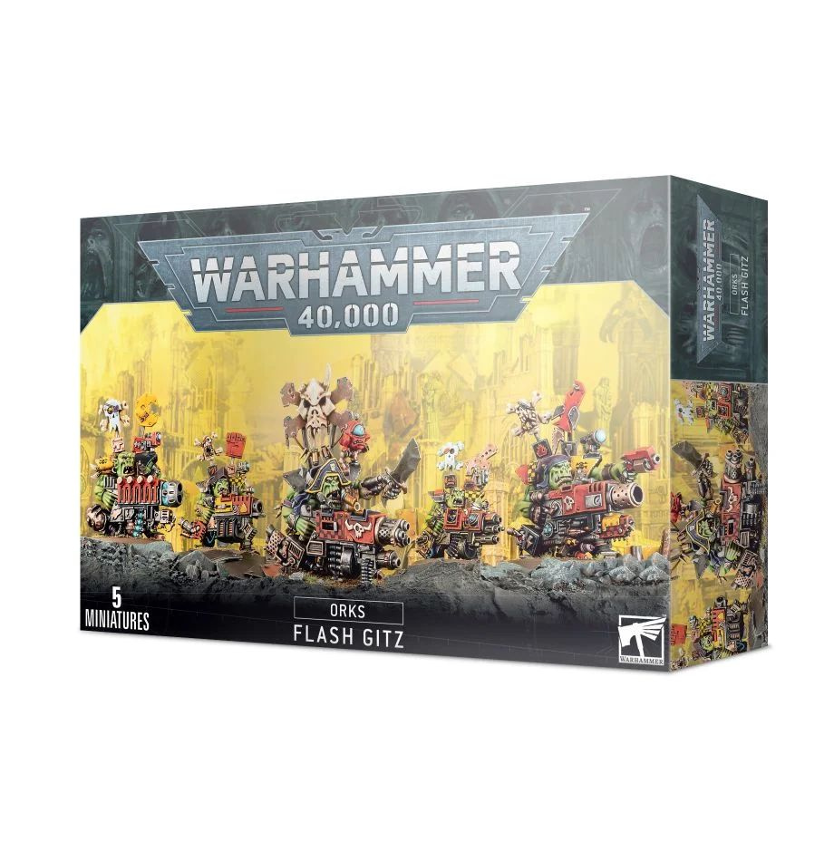 Набор миниатюр для настольной игры Warhammer 40000 - Ork Flash Gitz #1