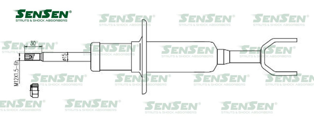 Sensen Амортизатор подвески, арт. 32140055, 1 шт. #1