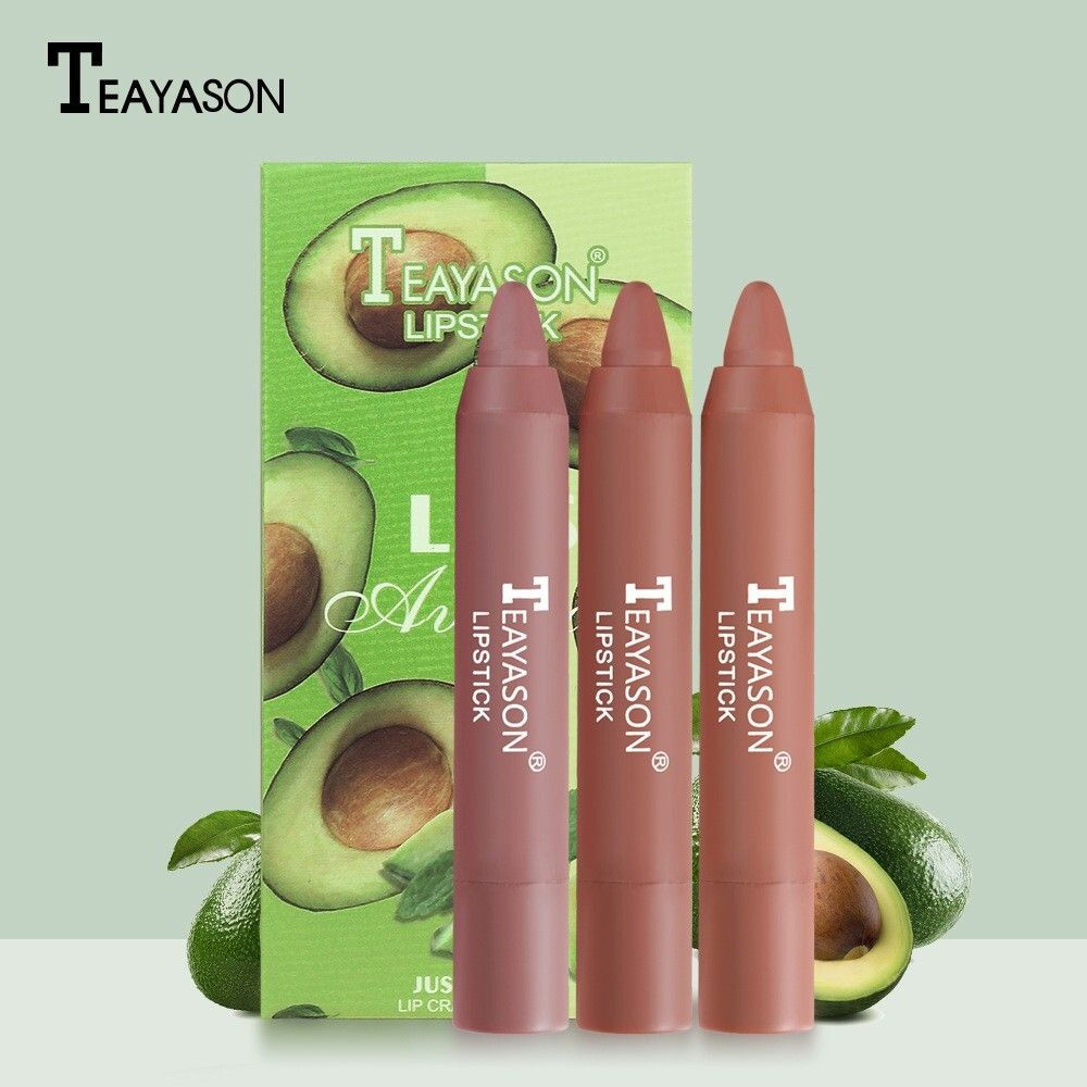 Набор водостойких матовых помад Teayason Lipstick Авокадо #1