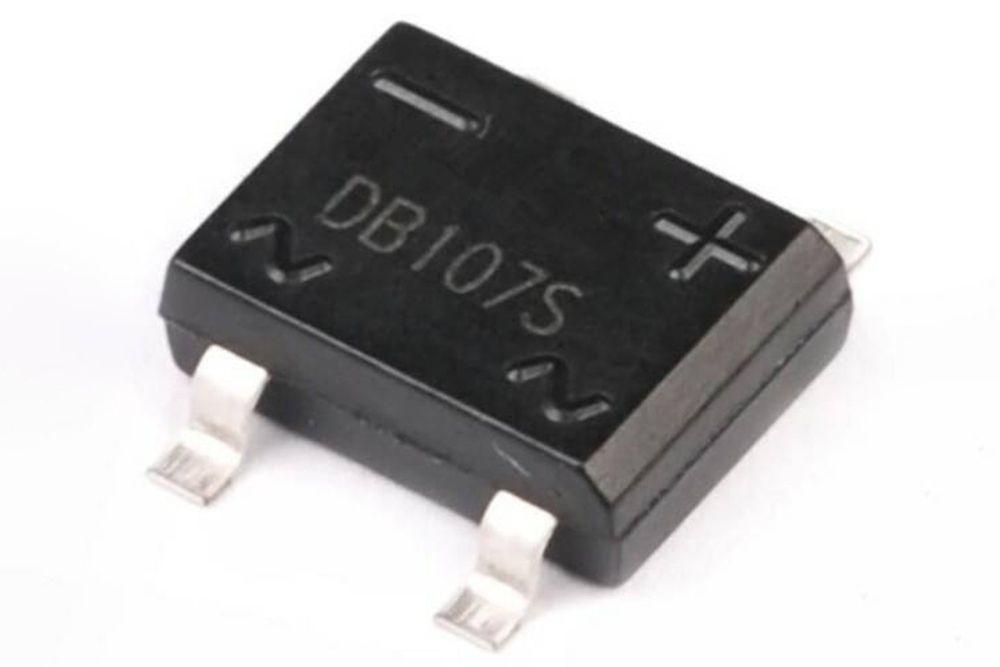 Диодный мост DB107S (1A,1000В) DB-S SMD (катушка) YANGJIE - купить с ...