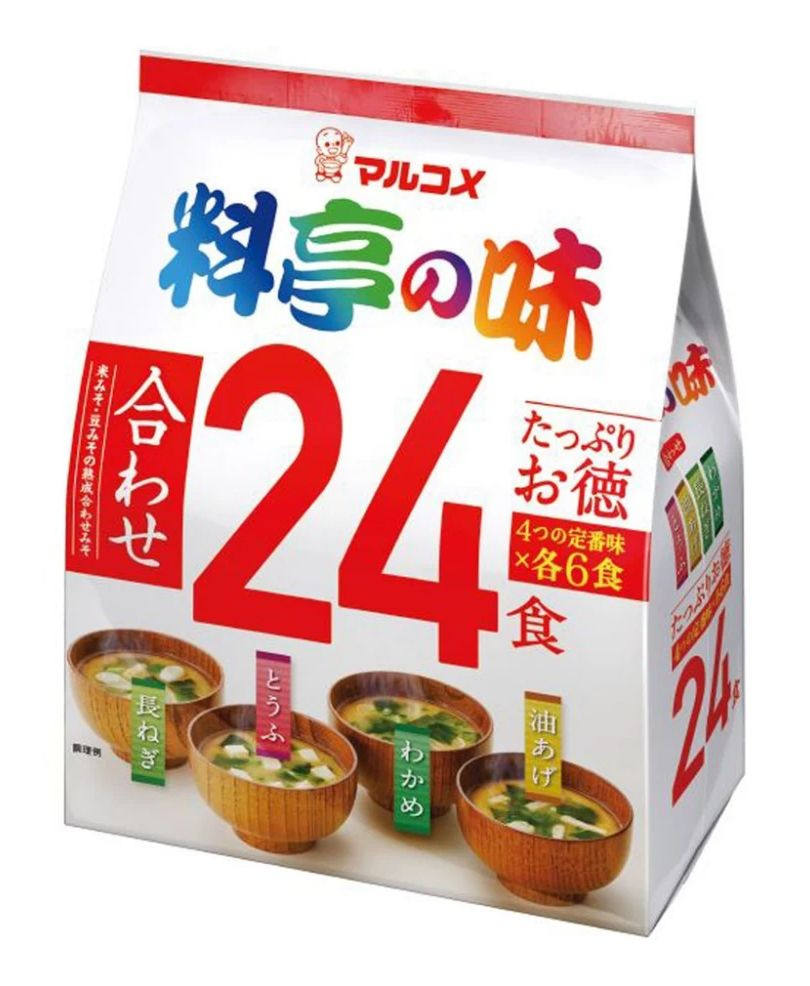 Мисо-суп с белой пастой мисо Marukome, 24 порции, Япония, 432 г #1