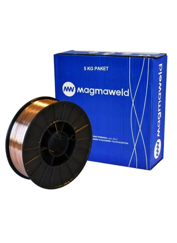 Проволока сварочная омедненная MG 2, ER70S-6 0,8мм 5кг Magmaweld ...