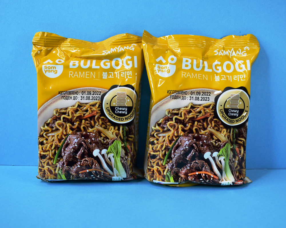 SAMYANG BULGOGI RAMEN / Лапша со вкусом говядины из Кореи / 2шт. по 80г.