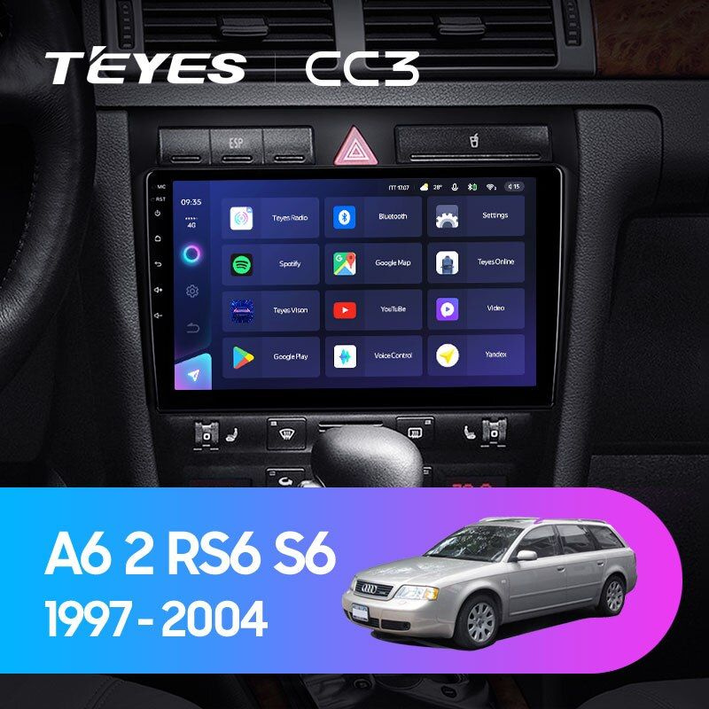 Магнитола для авто, Штатная магнитола TEYES CC3 9.0" 4 Gb для Audi A6 1997-2004  #1