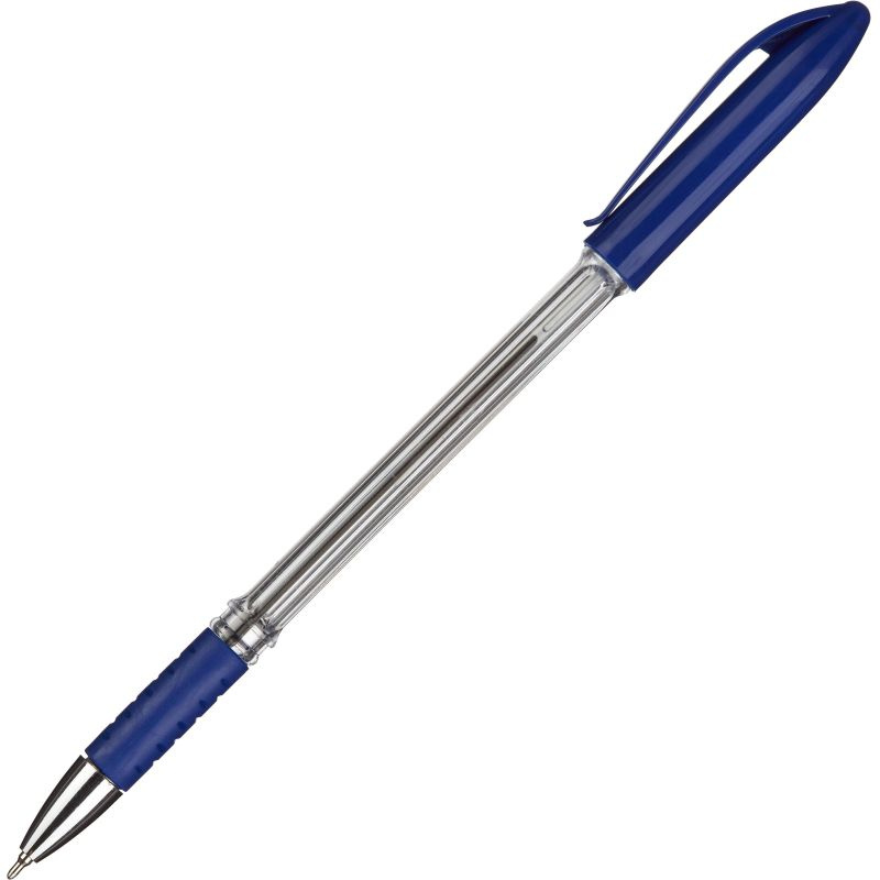 Ручка шариковая неавтоматическая Attache манжетка, мет.након, синие чернила 12шт  #1