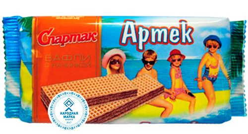 Белорусские вафли Артек Спартак 6шт. по 72 гр. - купить с доставкой по ...