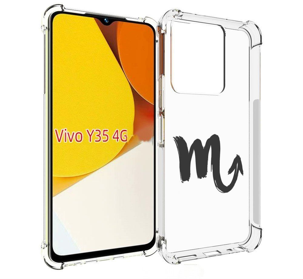 Чехол-бампер MyPads для Vivo Y35 4G 2022 / Vivo Y22 с рисунком  знак-зодиака-скорпион-7, противоударный, силиконовый, с выступами и  усиленными углами для защиты камеры - купить с доставкой по выгодным ценам  в интернет-магазине