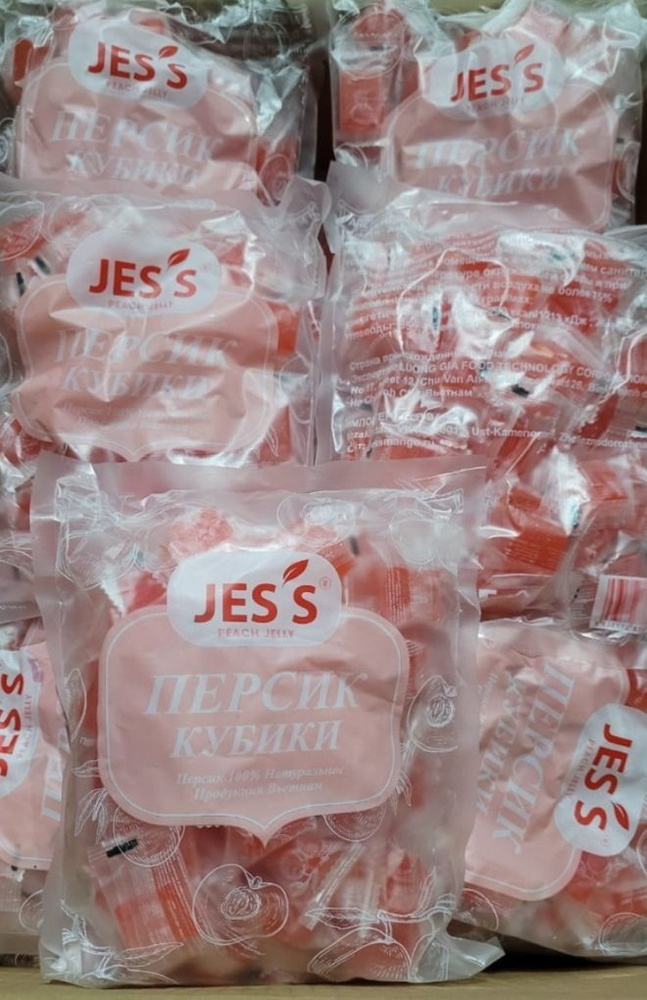 Конфеты жевательные jess/персик Джесс кубики 2 кг #1