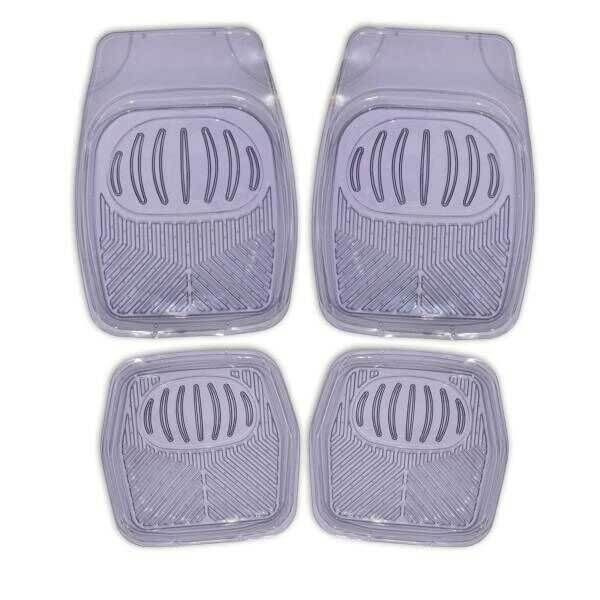 Коврики салонные Cиликон 4 пр (69*48 / 48*48 ) ванночки, Rain-1, серый, к-т SKYWAY S01702022 #1