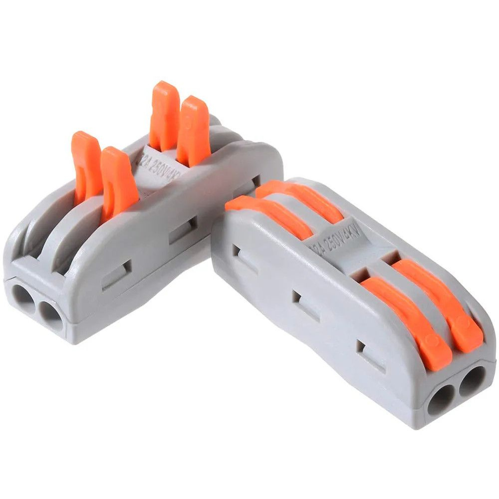 GR-2-2 Зажимная проходная клемма для двух пар проводов (5 шт.) - купить ...