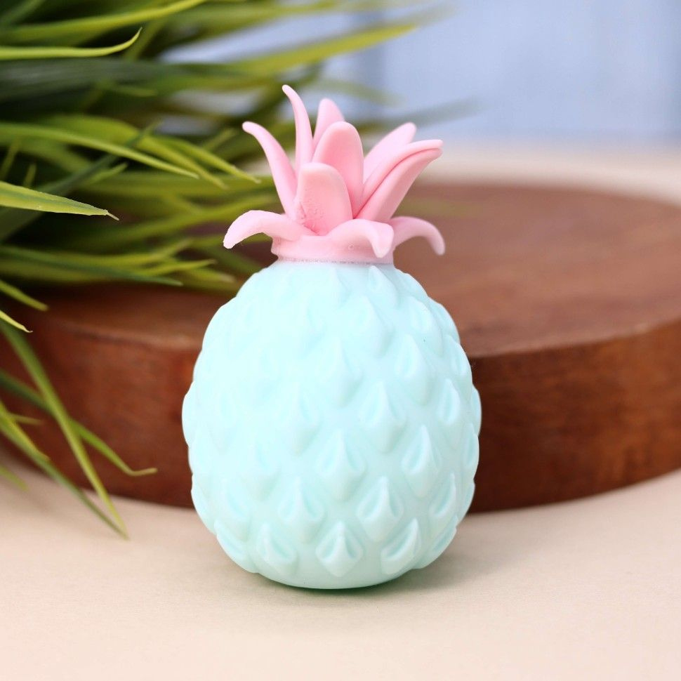 Игрушка антистресс мялка для детей Pineapple squeeze toy green #1