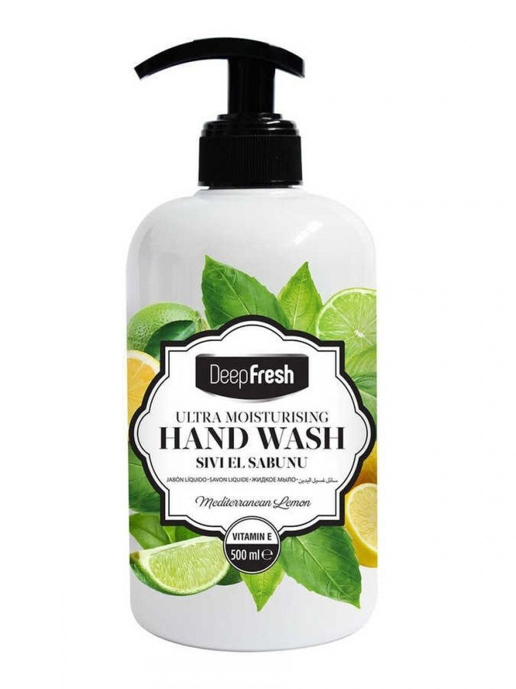 Deep Fresh Крем-гель для мытья рук, Средиземноморский лимон, 500 мл ...