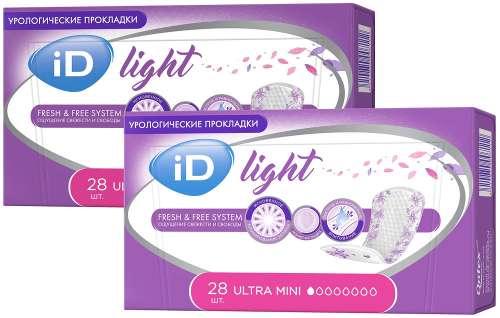 iD Light урологические прокладки ultra mini N 28/ - 2 упаковка - купить ...