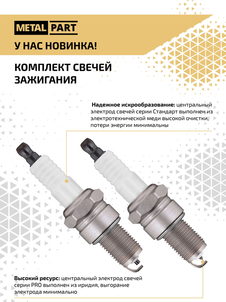 Комплект свечей зажигания для УАЗ и автомобилей производства ПАО "ГАЗ ...
