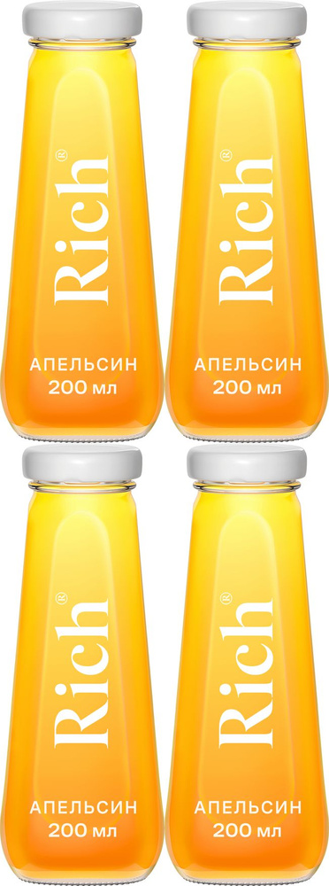 Сок Rich апельсиновый 0,2 л, комплект: 4 упаковки по 200 мл #1