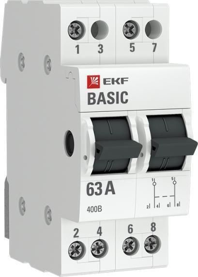 Переключатель 2П 63А 3-позиционный EKF Basic tps-2-63 - купить по ...