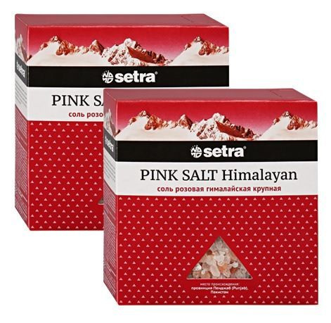 Соль Setra розовая гималайская крупная  500 г * 2 шт #1