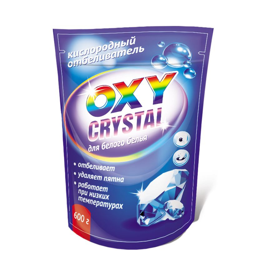 Отбеливатель для белья GREENFIELD OXY CRYSTAL для белого белья 600 гр  #1