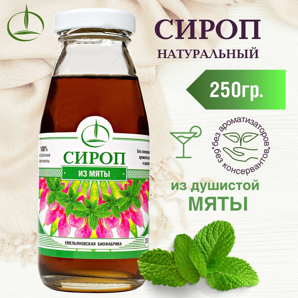 Сироп из мяты 250 гр. натуральный, без ароматизаторов - купить с ...