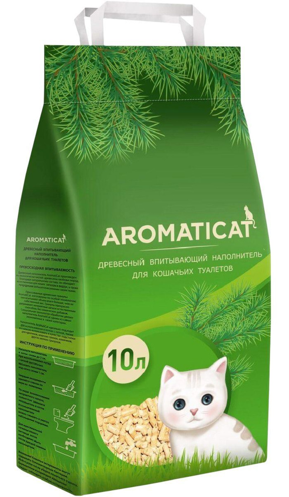 Aromaticat Наполнитель Древесный Впитывающий 6000г. - купить с ...