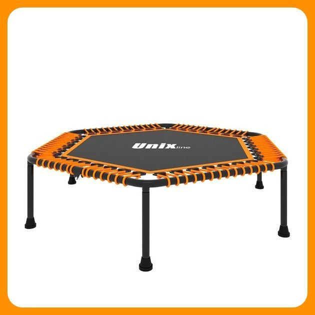 Спортивный батут UNIX line Fitness Orange 130 см (4.3 ft) складной, макс. нагрузка 130 кг, диаметр 130 #1