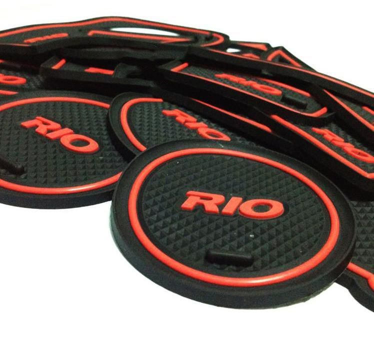 Коврики в салон автомобиля Коврики в ниши Киа Рио 3_1.6, цвет красный ...