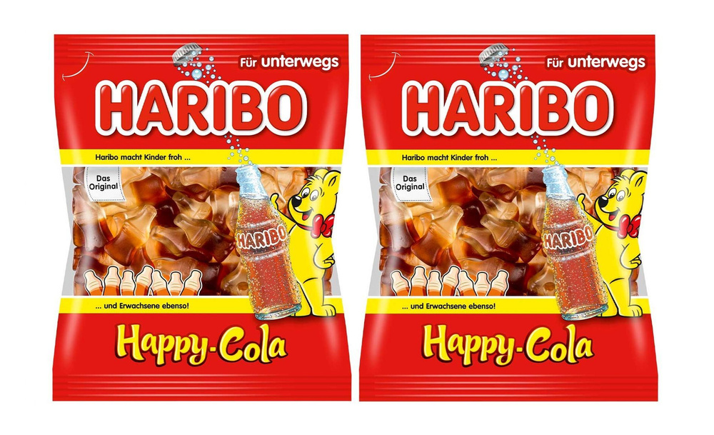 Мармелад жевательный Haribo Happy Cola / Харибо Хэппи Кола 2 шт по 100 гр. (Германия)  #1