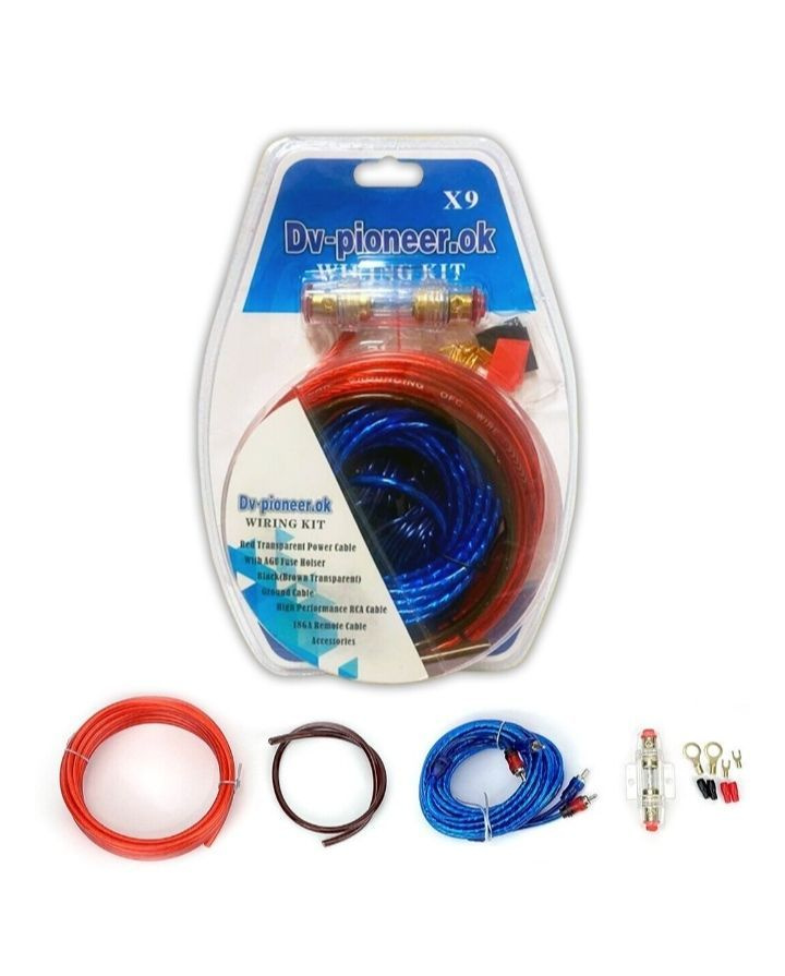 Провода для Усилителя и Сабвуфера 1800W X9 - купить с доставкой по ...