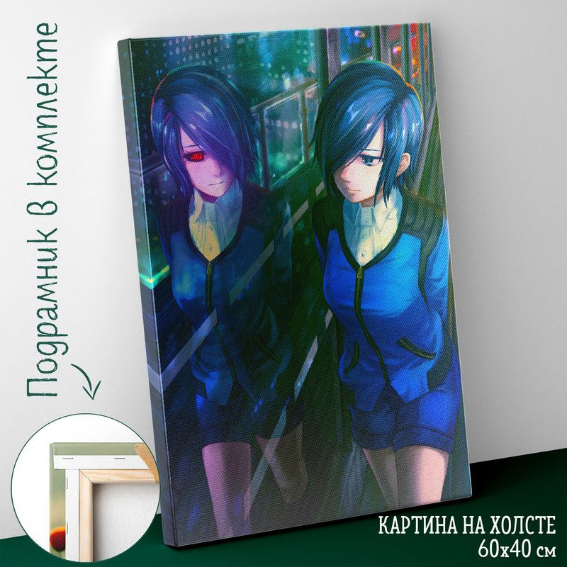 Большая картина интерьерная постер на холсте на стену 60 на 40 см аниме ...