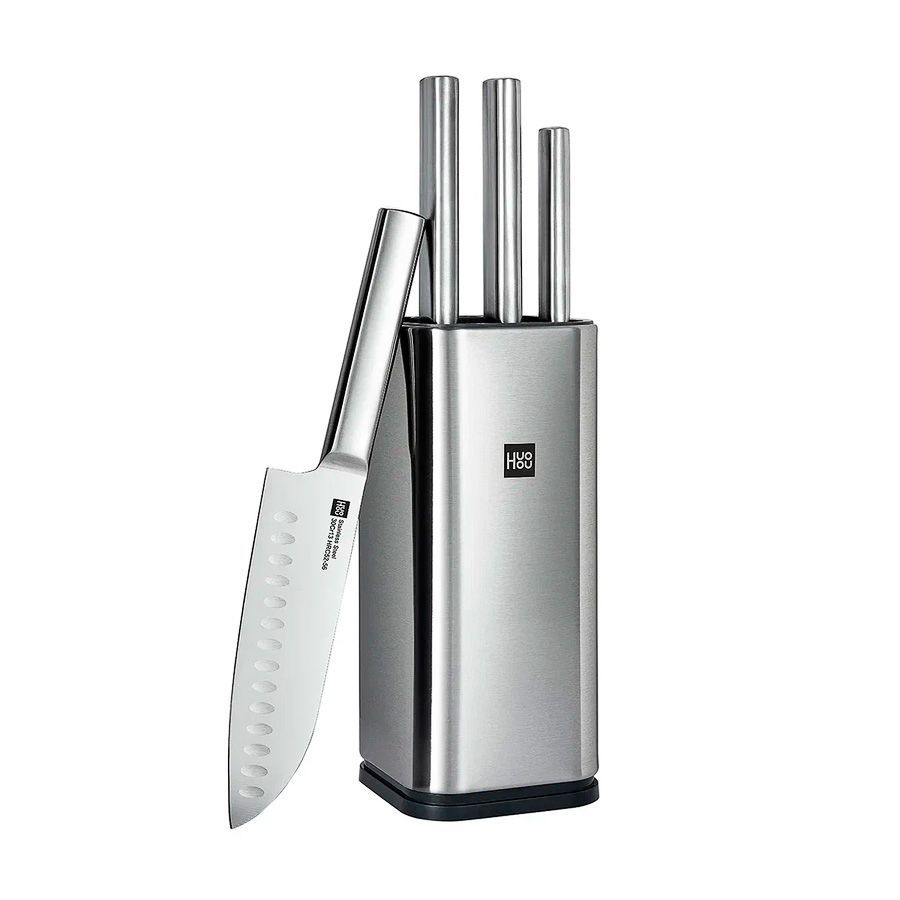 Набор из 3-х стальных ножей ножниц и подставк и Xiaomi Mi HuoHou Stainless Steel Kitchen Knife Set HU0095 #1