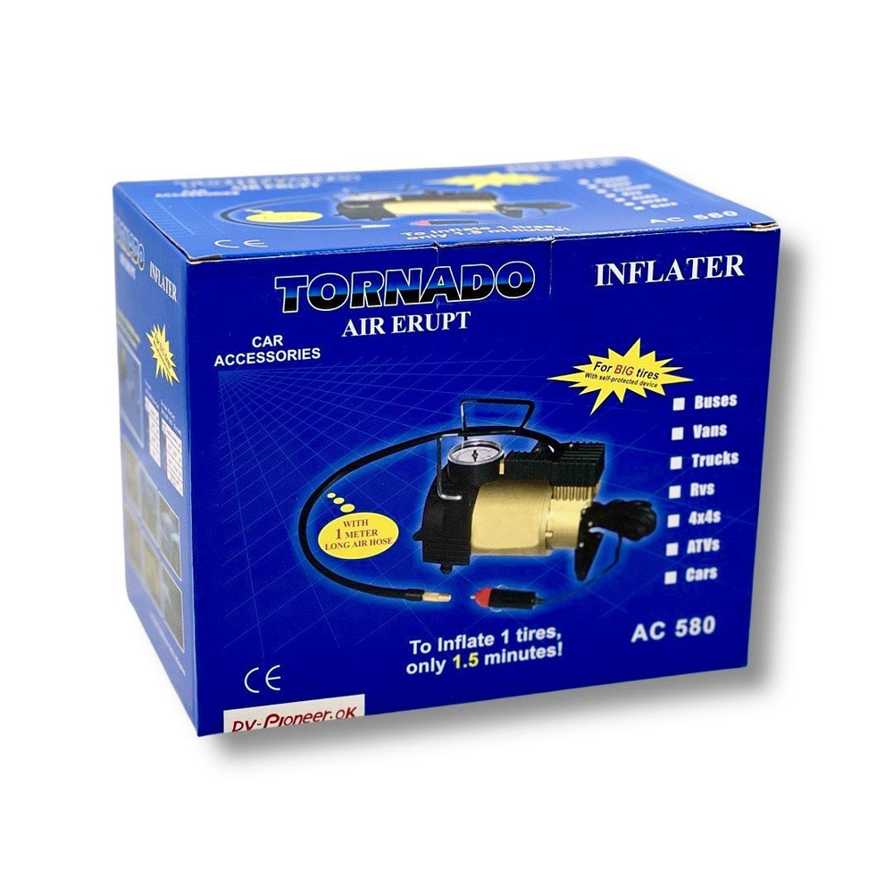 Компрессор автомобильный DV-Pioneer.OK AC-580 Tornado, автомобильный ...