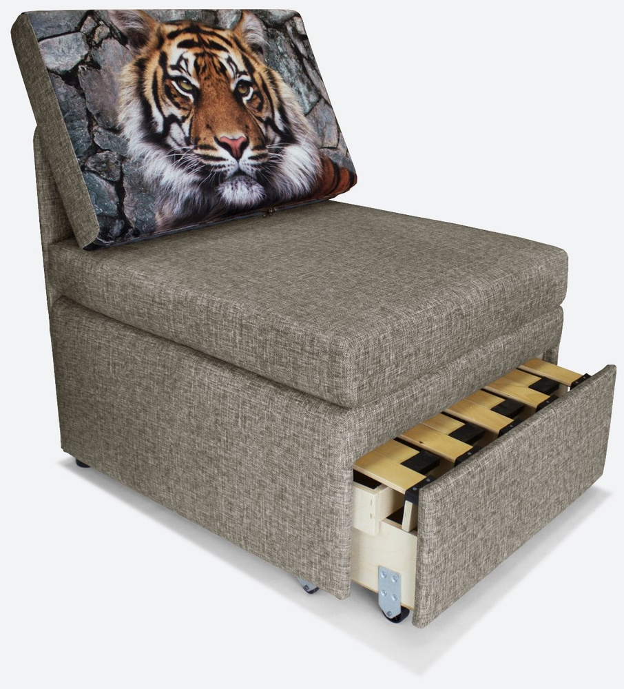 Кресло-кровать Студия-Ф Миник 3в1 "на вырост" 65х89х74 см, с ящиком, без подлокотников без ДСП, выкатной #1