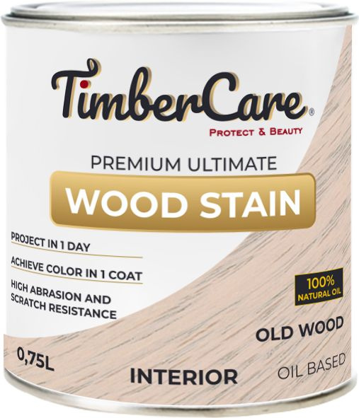 Тонирующее масло TimberCare Wood Stain (цвет: Старинное дерево/ Old wood), банка 0,75л  #1