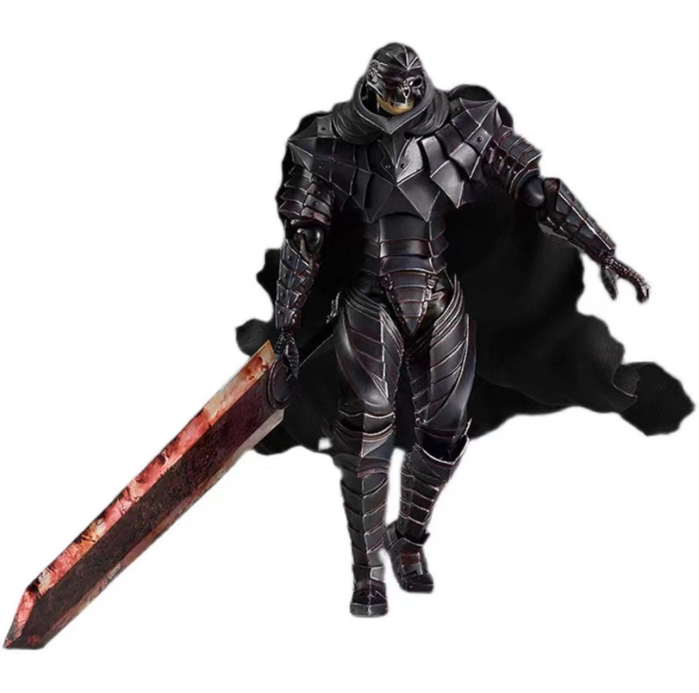 Фигурка-Berserk Guts Anime Figure / Black Soldier Figma 410 (16 см) -  купить с доставкой по выгодным ценам в интернет-магазине OZON (954638218)